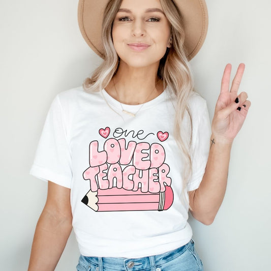 "One Loved Teacher" Teacher T-shirt - Teacher Care Crate - T-Shirt