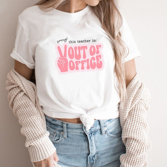 "Out of Office" Teacher T-shirt - Teacher Care Crate - T-Shirt