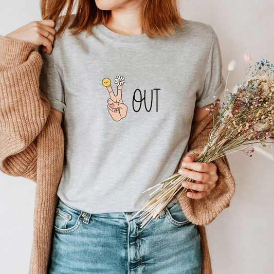 "Peace Out" Teacher T-shirt - Teacher Care Crate - T-Shirt