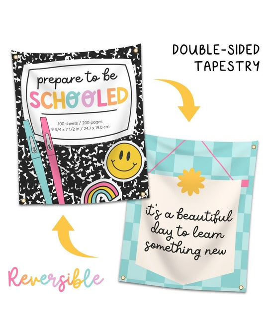'Prepared to be Schooled' Hanging Tapestry - Teacher Care Crate -