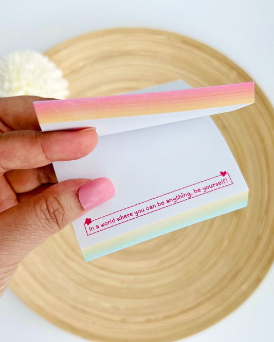 Rainbow Sticky Notes Pad - Teacher Care Crate -