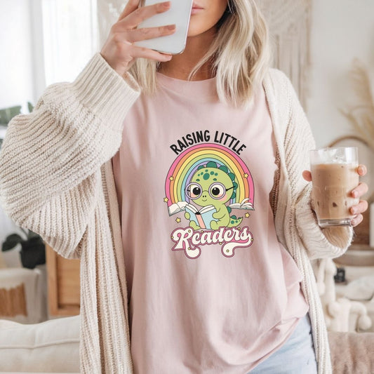 "Raising Little Readers" Teacher T-shirt - Teacher Care Crate - T-Shirt