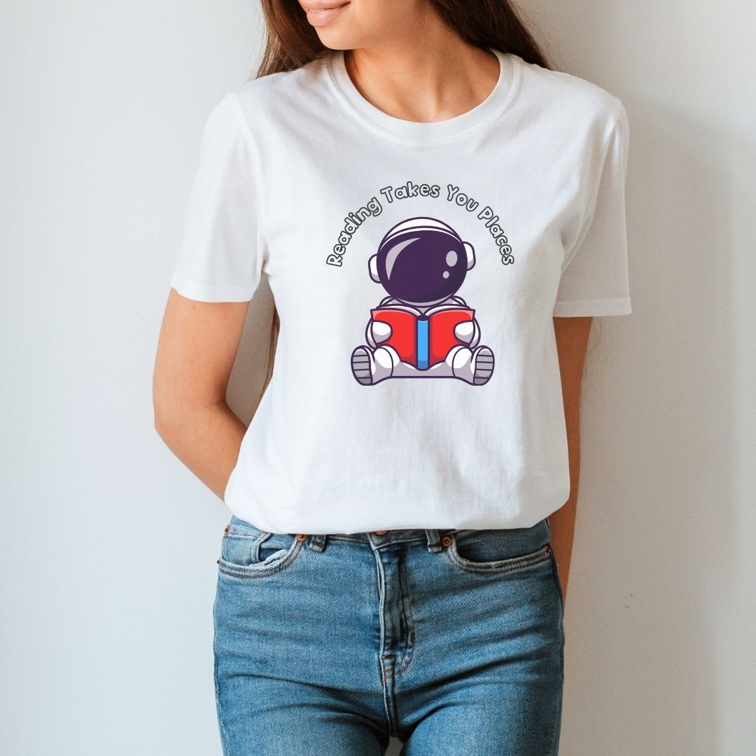 "Reading Takes You Places" Teacher T-shirt - Teacher Care Crate - T-Shirt