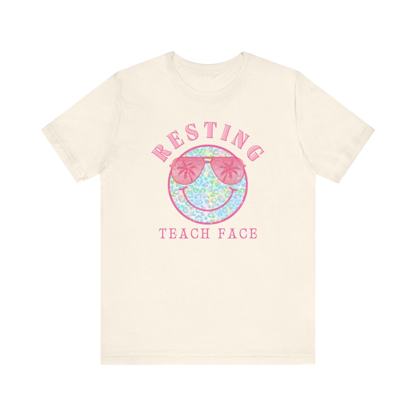"Resting Teach Face" Teacher T-shirt - Teacher Care Crate - T-Shirt