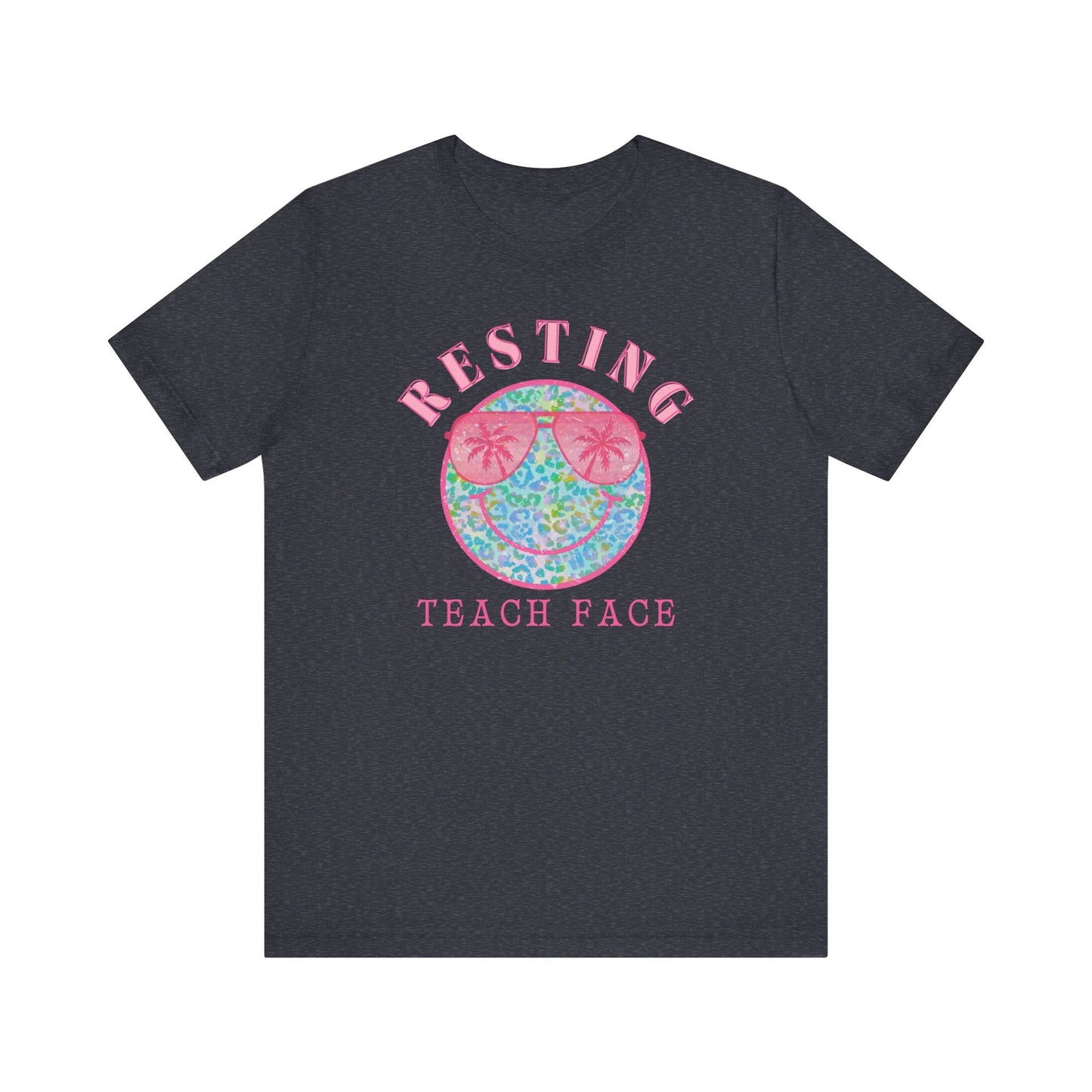"Resting Teach Face" Teacher T-shirt - Teacher Care Crate - T-Shirt