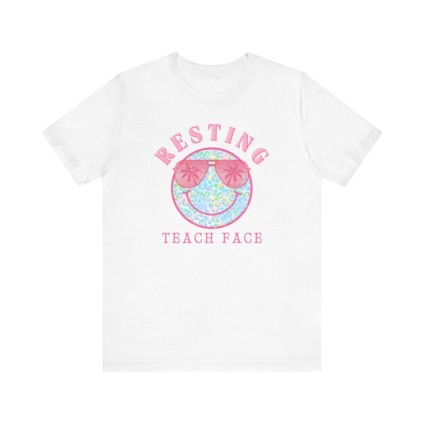 "Resting Teach Face" Teacher T-shirt - Teacher Care Crate - T-Shirt