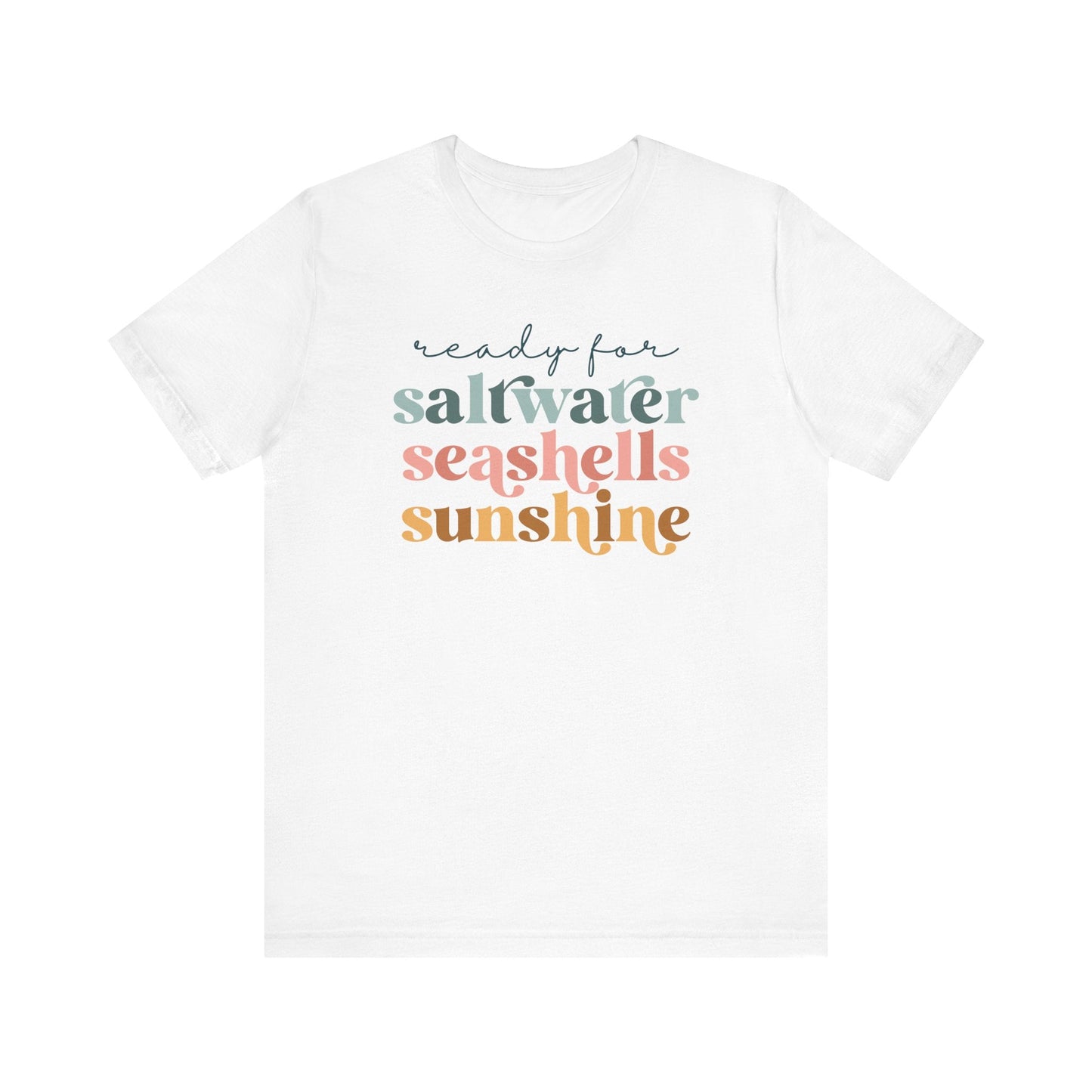 "Saltwater Seashells Sunshine" Teacher T-shirt - Teacher Care Crate - T-Shirt