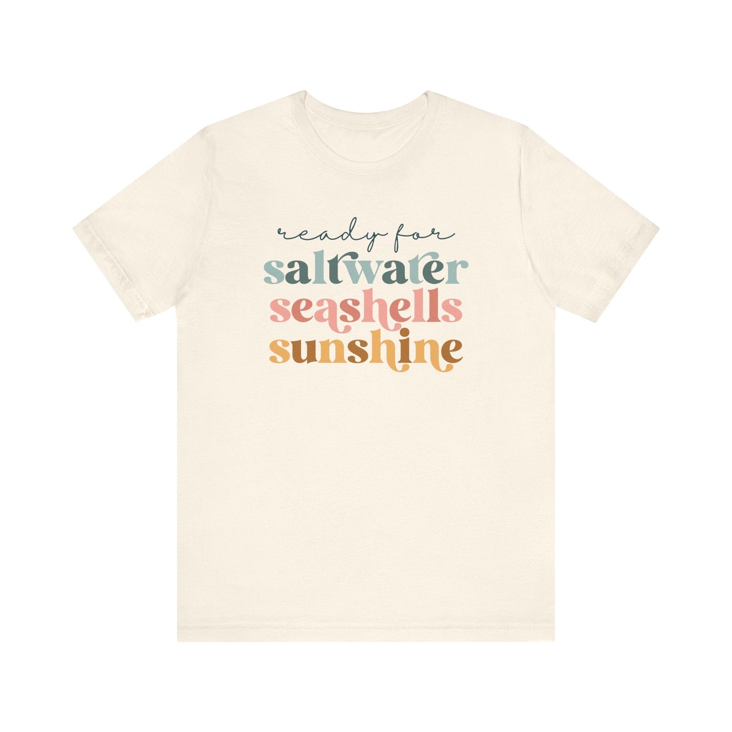 "Saltwater Seashells Sunshine" Teacher T-shirt - Teacher Care Crate - T-Shirt