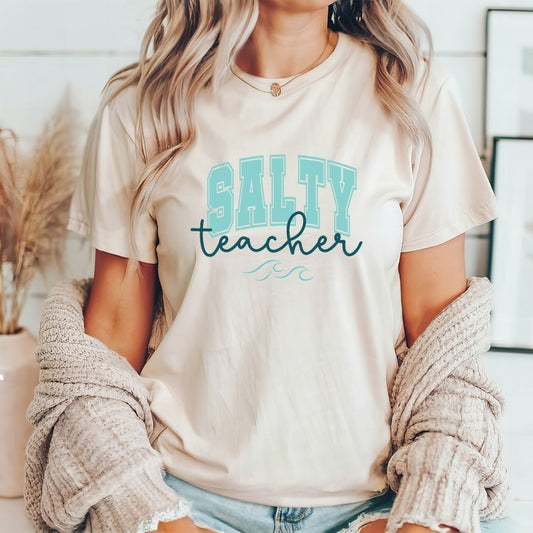 "Salty Teacher" Teacher T-shirt - Teacher Care Crate - T-Shirt