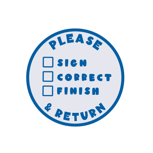 Self - Inking Stamp - 'Checklist' Stamp - Teacher Care Crate -