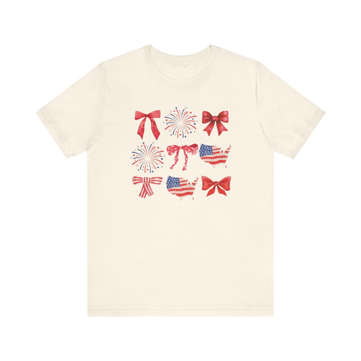 "Stars, Stripes, & Bows" 4th of JulyTeacher T-shirt - Teacher Care Crate - T-Shirt