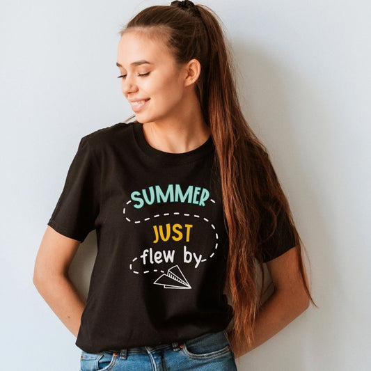 "Summer Just Flew By" Teacher T-shirt - Teacher Care Crate - T-Shirt
