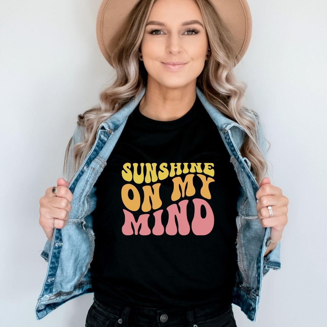 "Sunshine on My Mind" Retro Teacher T-shirt - Teacher Care Crate - T-Shirt