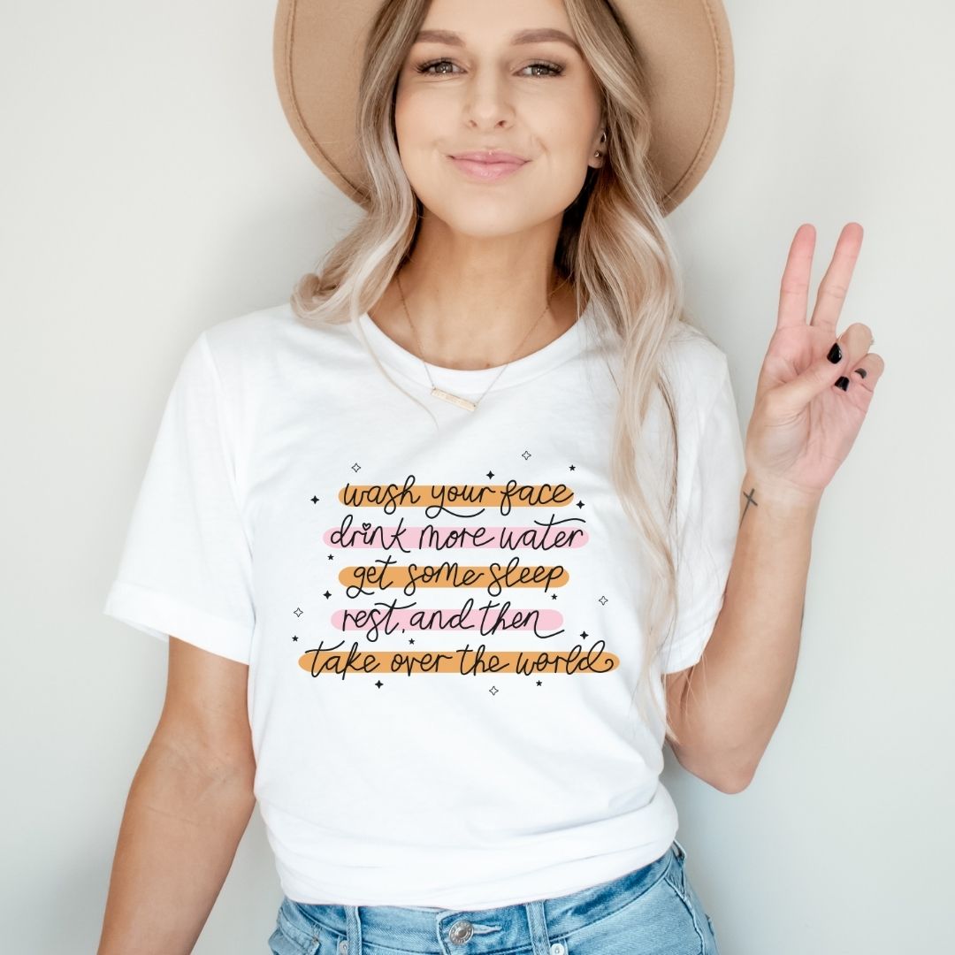 "Take Over the World" Inspirational Teacher T-shirt - Teacher Care Crate - T-Shirt