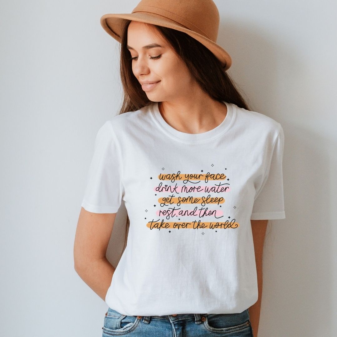 "Take Over the World" Inspirational Teacher T-shirt - Teacher Care Crate - T-Shirt
