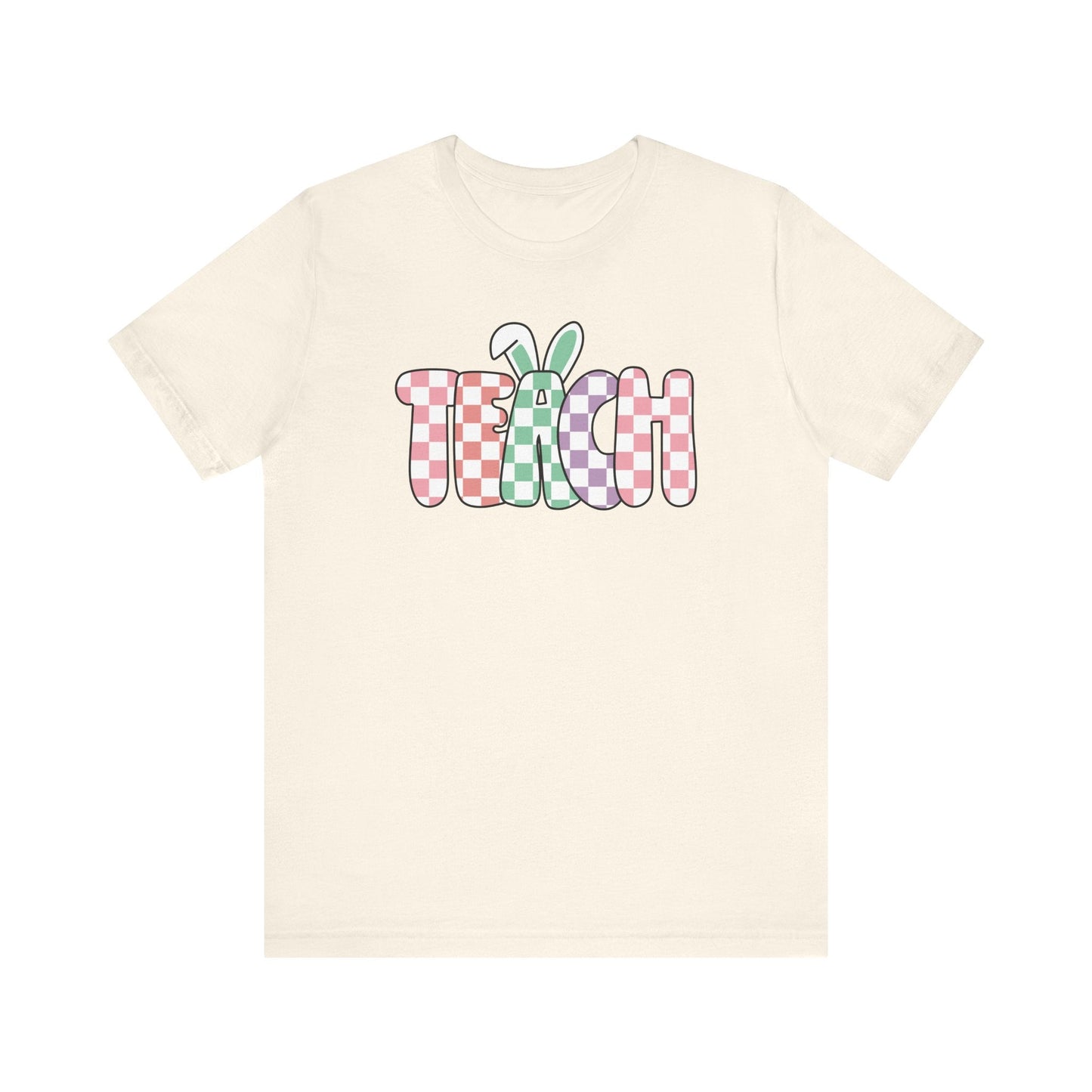 "Teach Bunny Ears" Easter Teacher T-shirt - Teacher Care Crate - T-Shirt