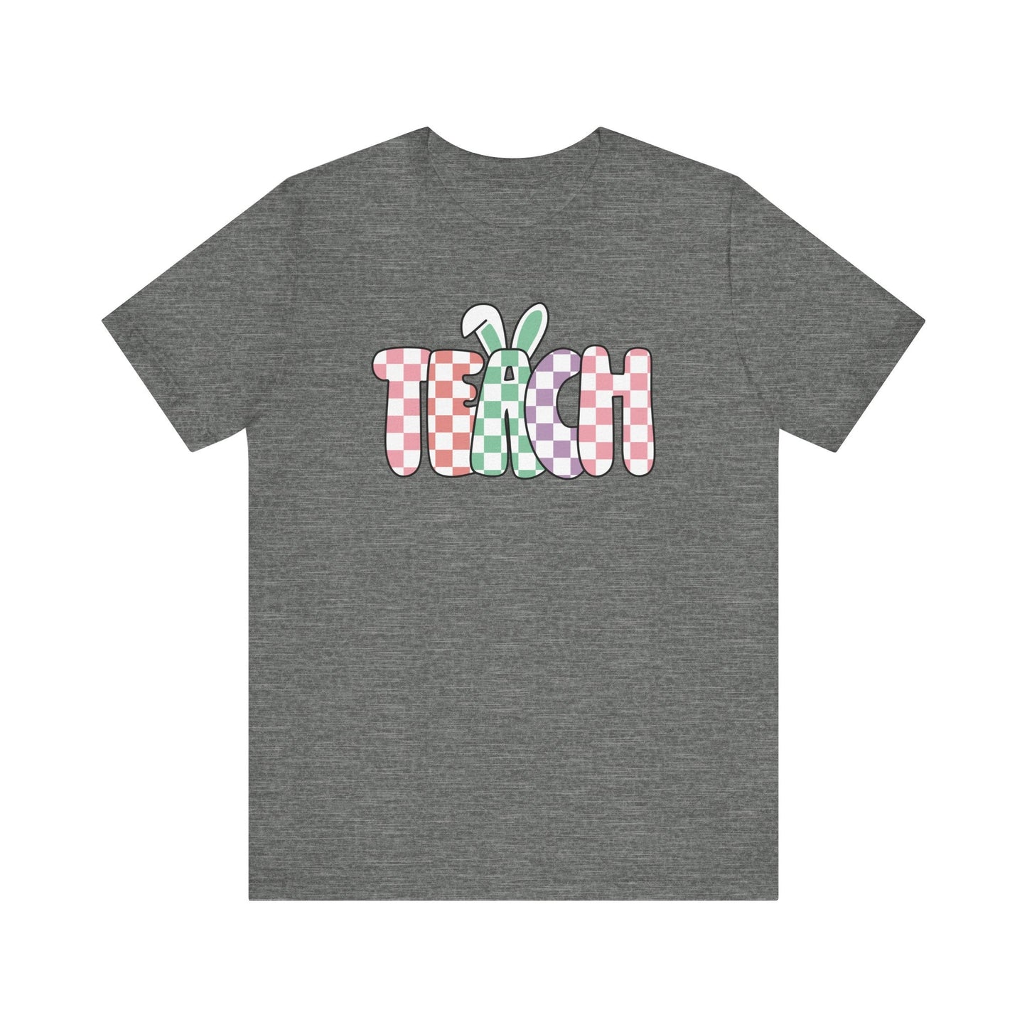 "Teach Bunny Ears" Easter Teacher T-shirt - Teacher Care Crate - T-Shirt