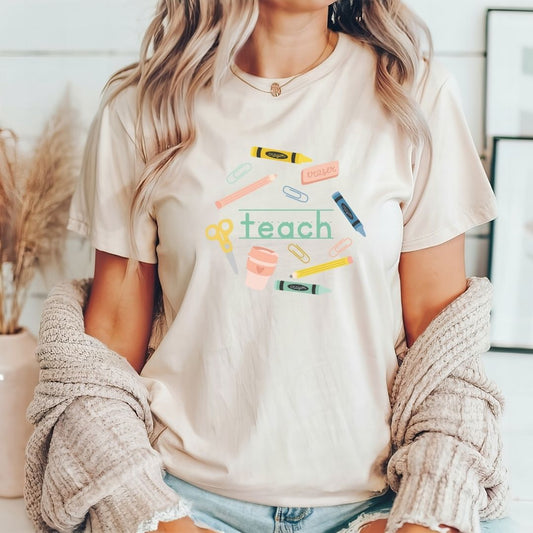 "Teach" Teacher Things T-shirt - Teacher Care Crate - T-Shirt