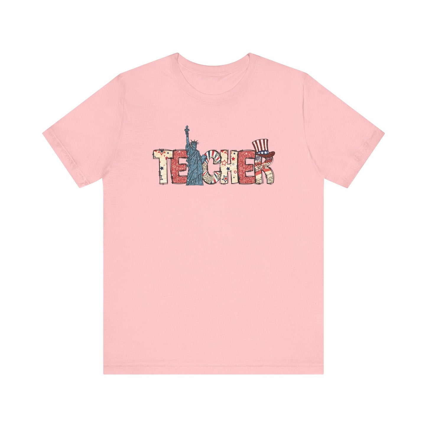 "Teacher" 4th of July Teacher T-shirt - Teacher Care Crate - T-Shirt