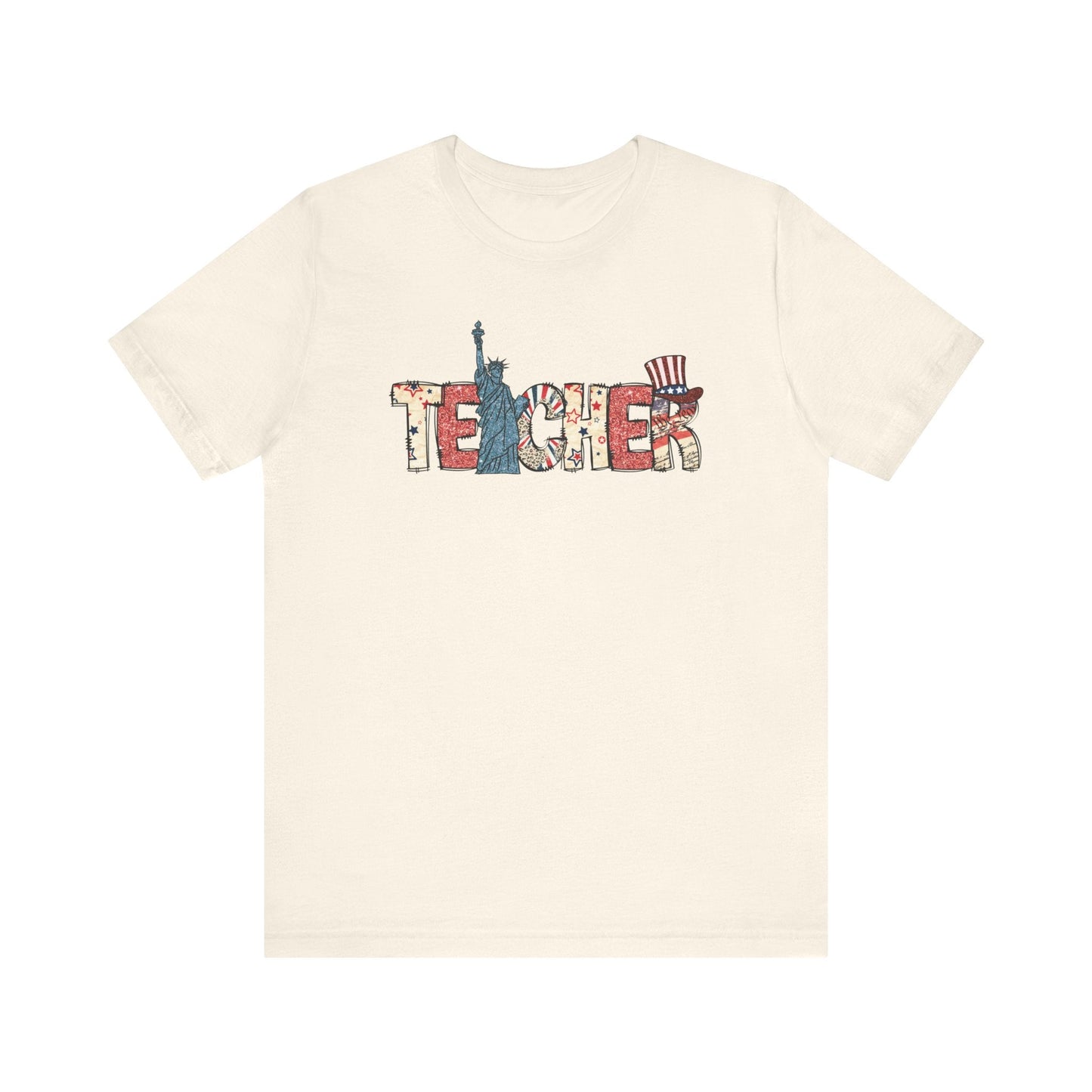 "Teacher" 4th of July Teacher T-shirt - Teacher Care Crate - T-Shirt