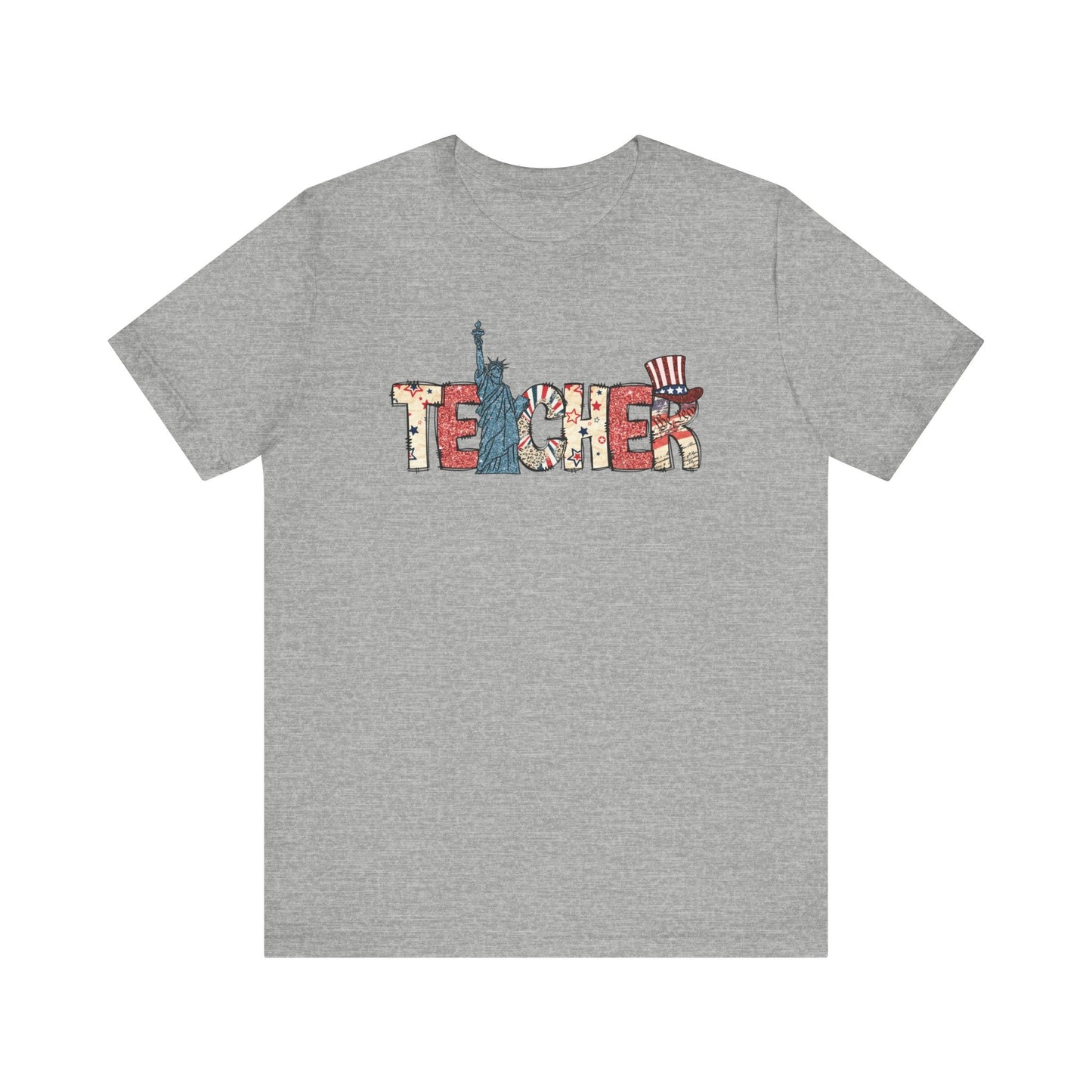 "Teacher" 4th of July Teacher T-shirt - Teacher Care Crate - T-Shirt