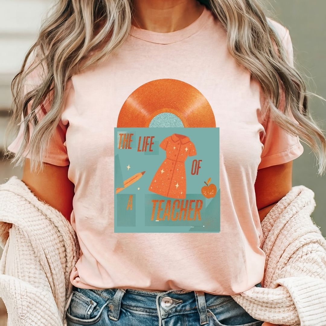 "Teacher Album - Dress" Swiftie Teacher T-shirt - Teacher Care Crate - T-Shirt