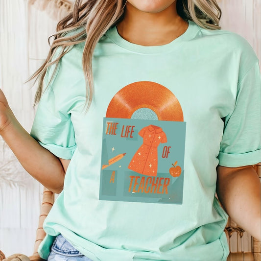 "Teacher Album - Dress" Swiftie Teacher T-shirt - Teacher Care Crate - T-Shirt