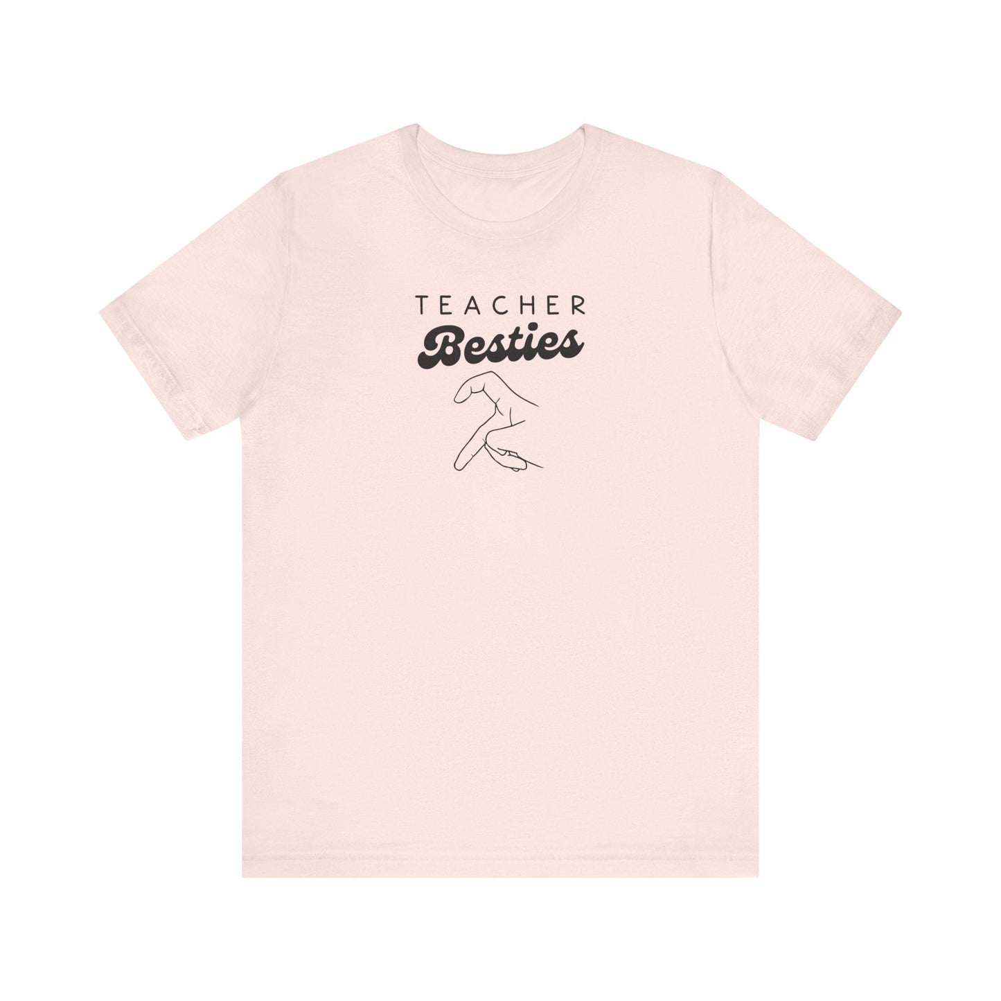 "Teacher Besties LEFT HAND" Teacher T-shirt - Teacher Care Crate - T-Shirt