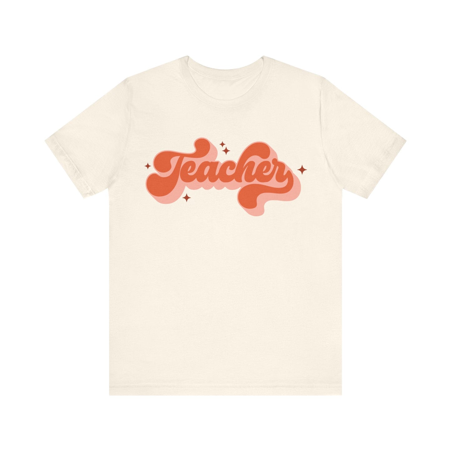 "Teacher" Retro Teacher T-shirt - Teacher Care Crate - T-Shirt