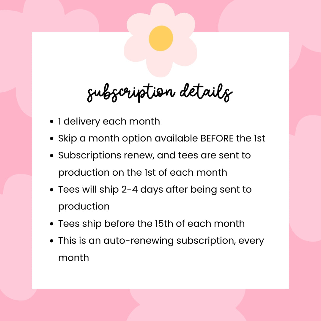 Teacher Tee Club 1 - Month - Teacher Care Crate - T-Shirt