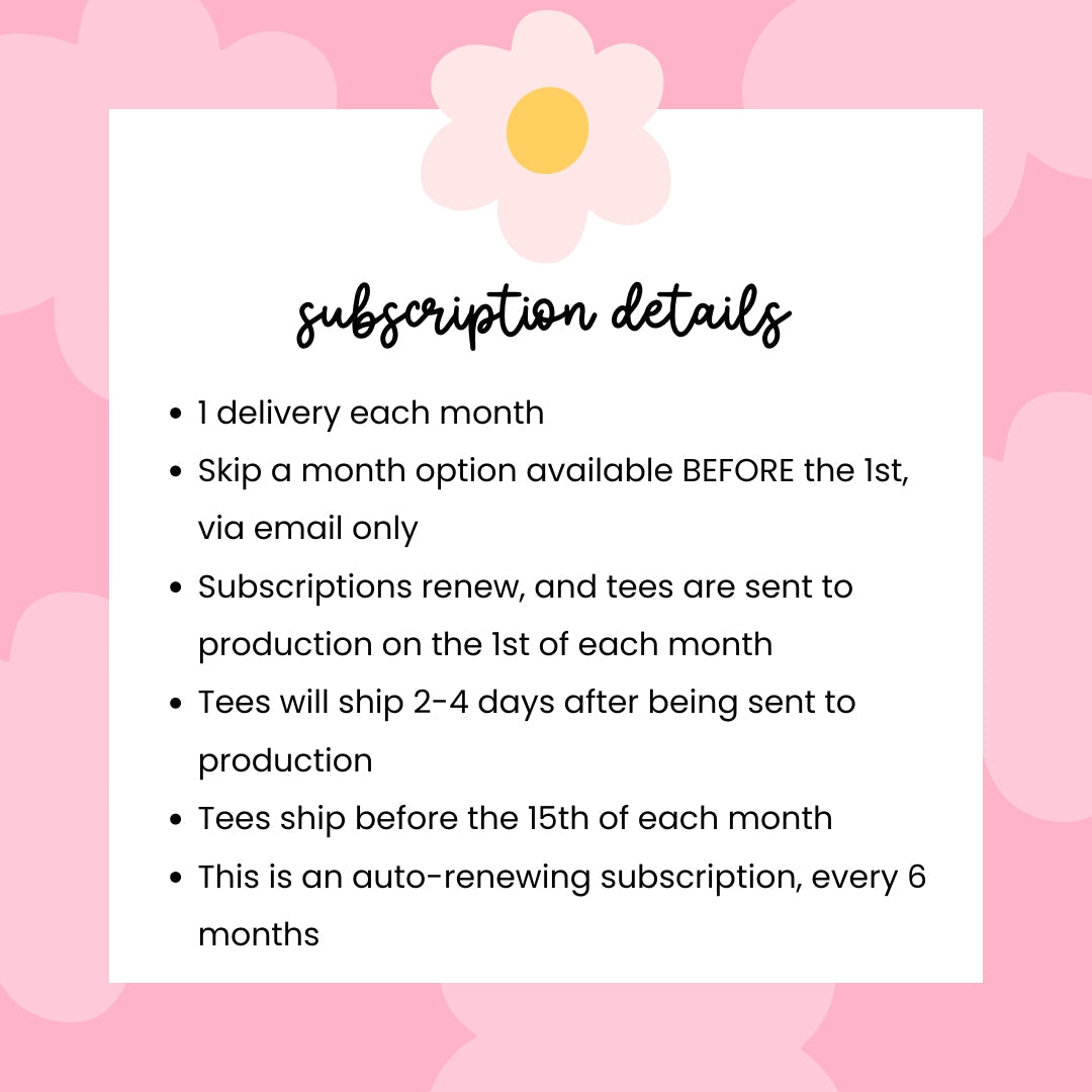 Teacher Tee Club 6 - Month - Teacher Care Crate - T-Shirt