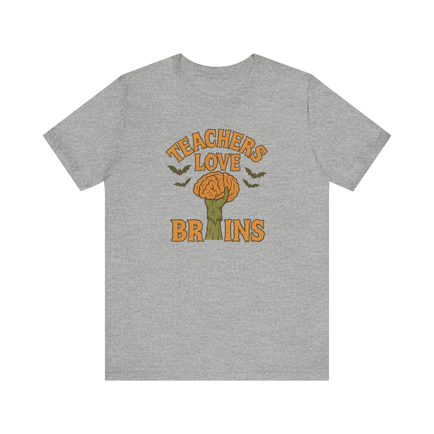 "Teachers Love Brains" Zombie Teacher T-shirt - Teacher Care Crate - T-Shirt