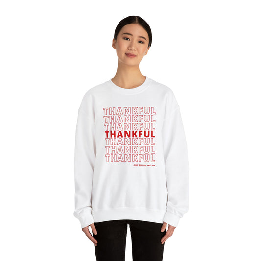 "Thankful & Blessed" Teacher Sweatshirt - Teacher Care Crate - Sweatshirt