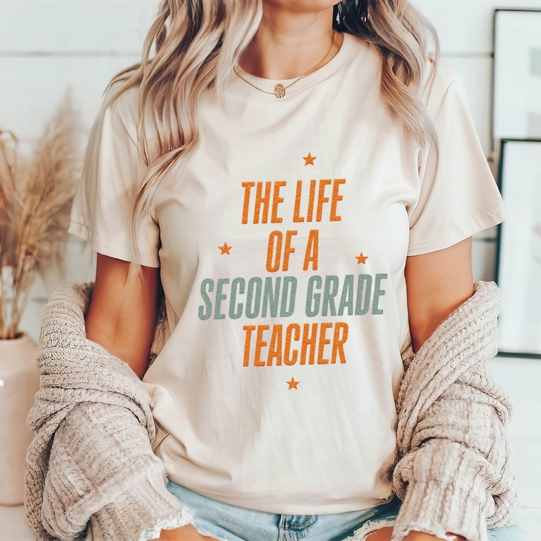 "The Life of a Second Grade Teacher" Swiftie Teacher T-shirt - Teacher Care Crate - T-Shirt