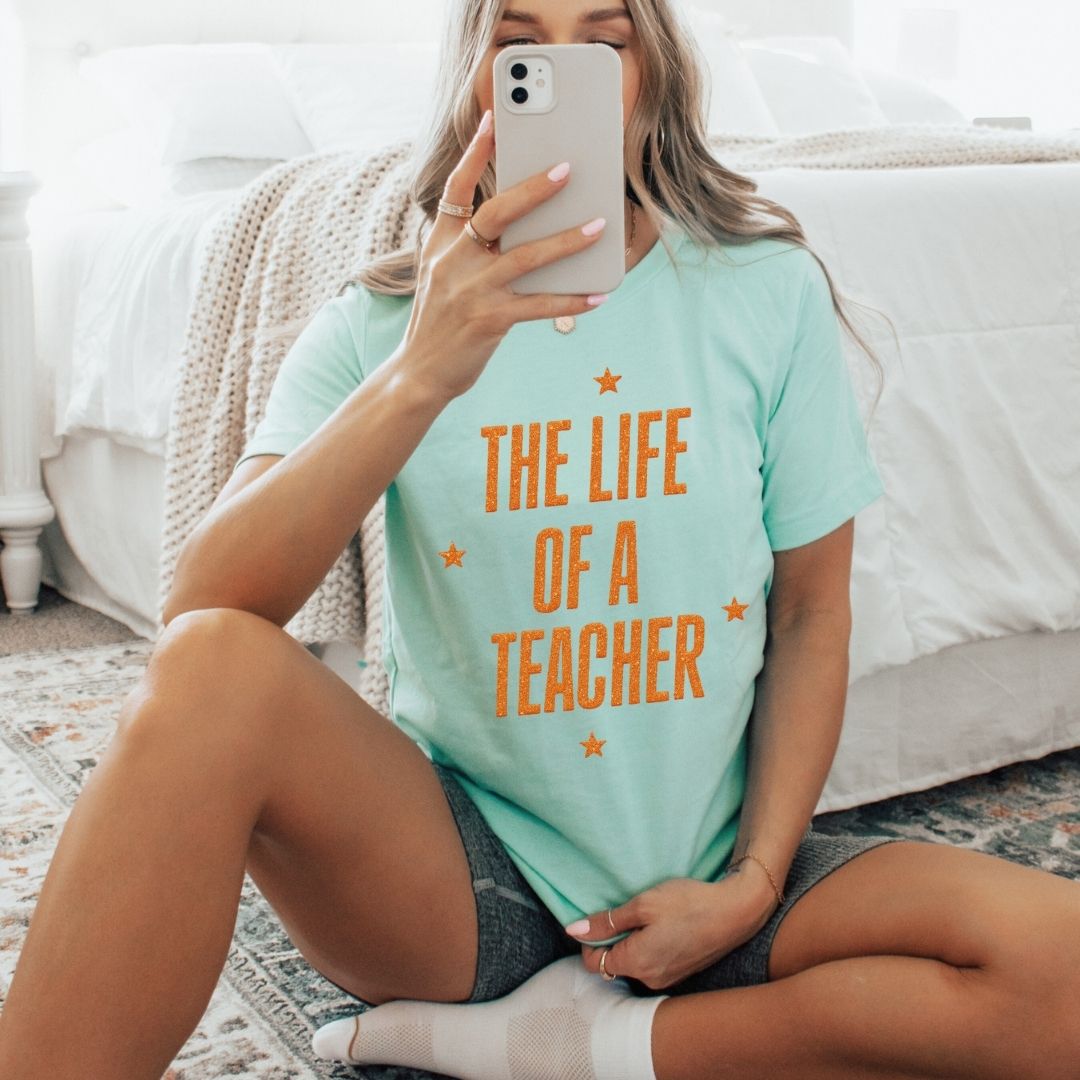 "The Life of a Teacher" Swiftie Teacher T-shirt - Teacher Care Crate - T-Shirt