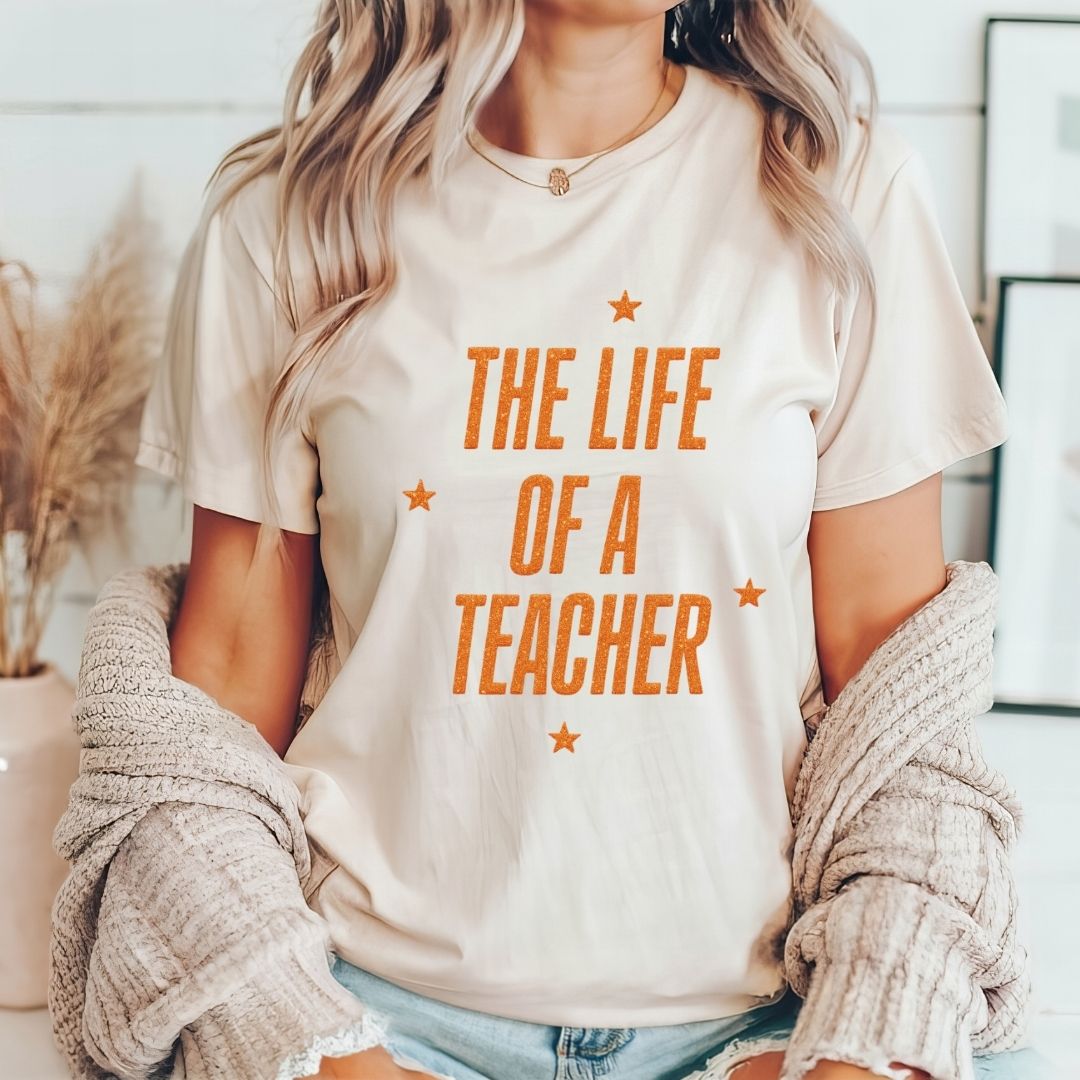 "The Life of a Teacher" Swiftie Teacher T-shirt - Teacher Care Crate - T-Shirt
