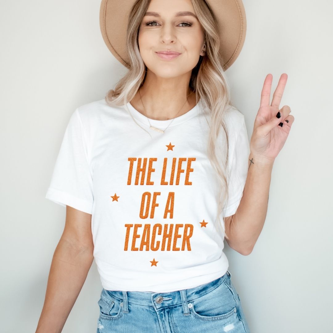 "The Life of a Teacher" Swiftie Teacher T-shirt - Teacher Care Crate - T-Shirt