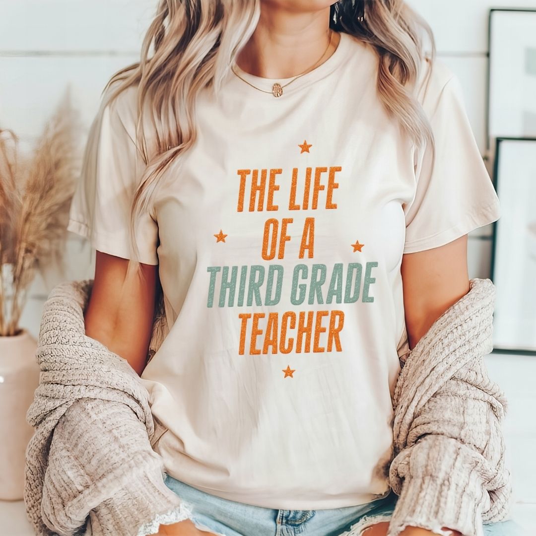 "The Life of a Third Grade Teacher" Swiftie Teacher T-shirt - Teacher Care Crate - T-Shirt
