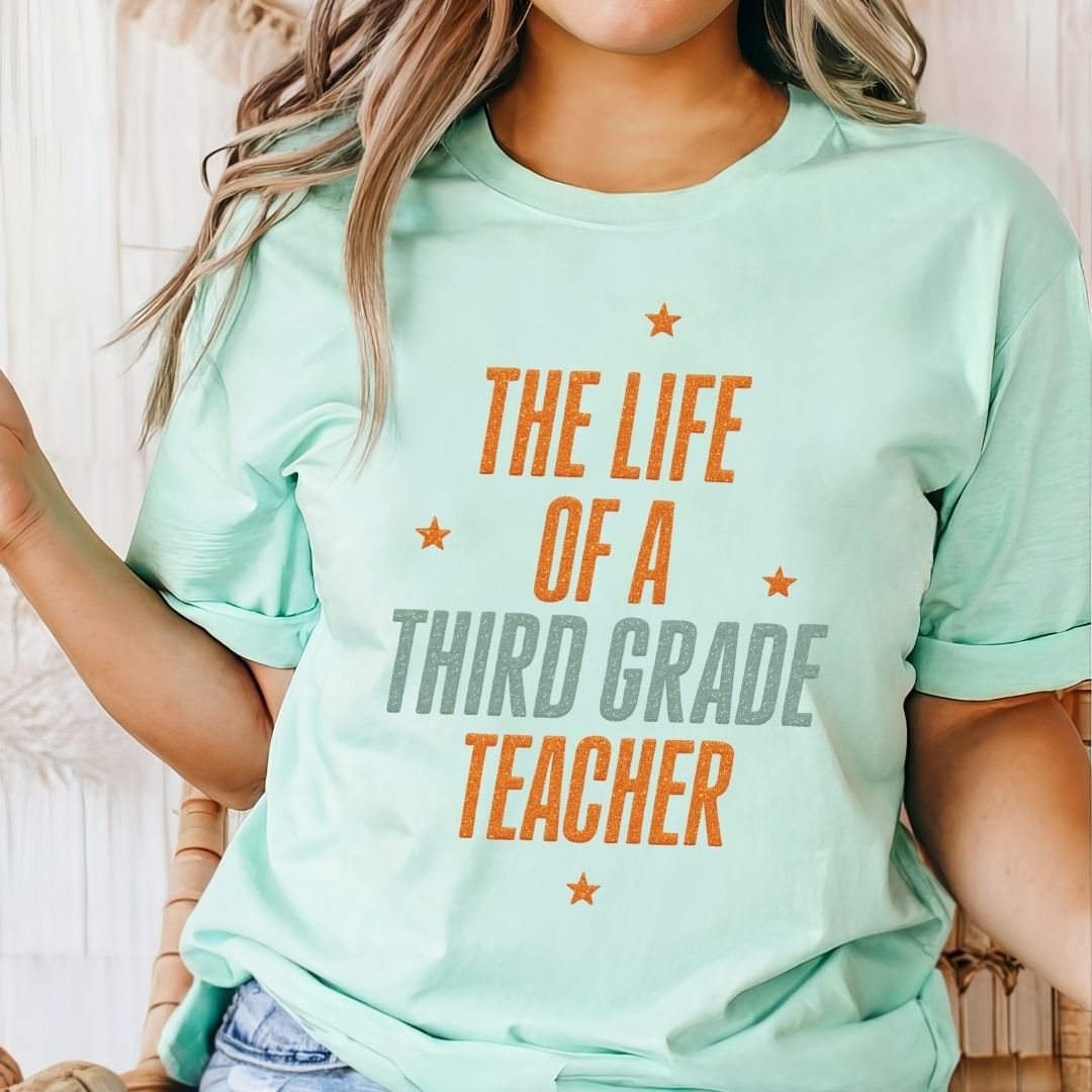 "The Life of a Third Grade Teacher" Swiftie Teacher T-shirt - Teacher Care Crate - T-Shirt