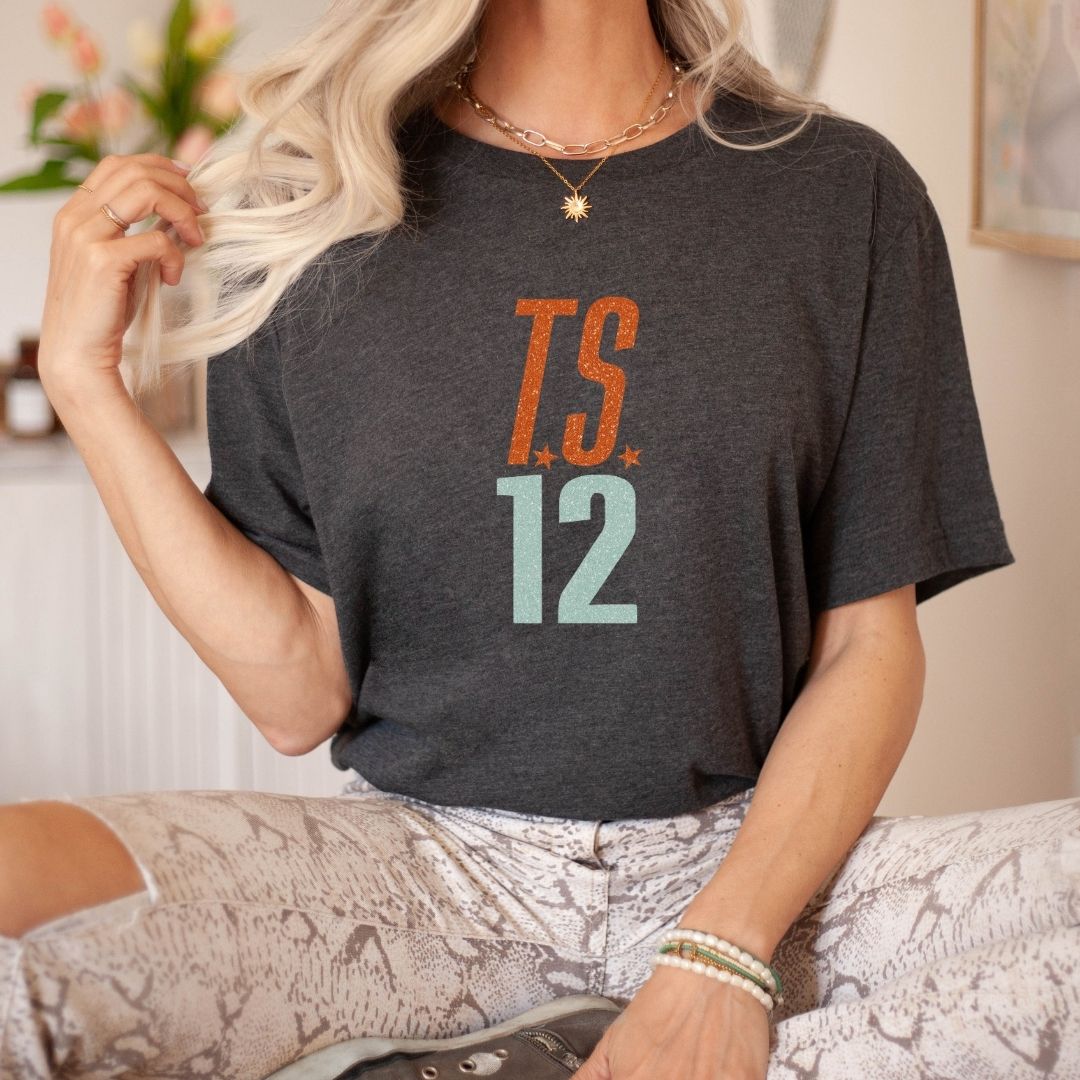 "T.S. 12" Swiftie Teacher T-shirt - Teacher Care Crate - T-Shirt