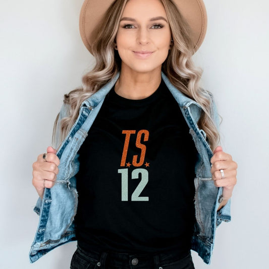 "T.S. 12" Swiftie Teacher T-shirt - Teacher Care Crate - T-Shirt