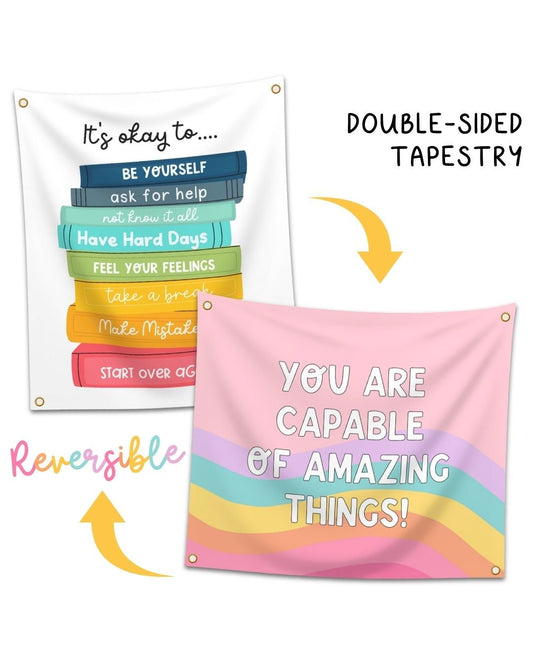 'You Are Capable' Hanging Tapestry - Teacher Care Crate -