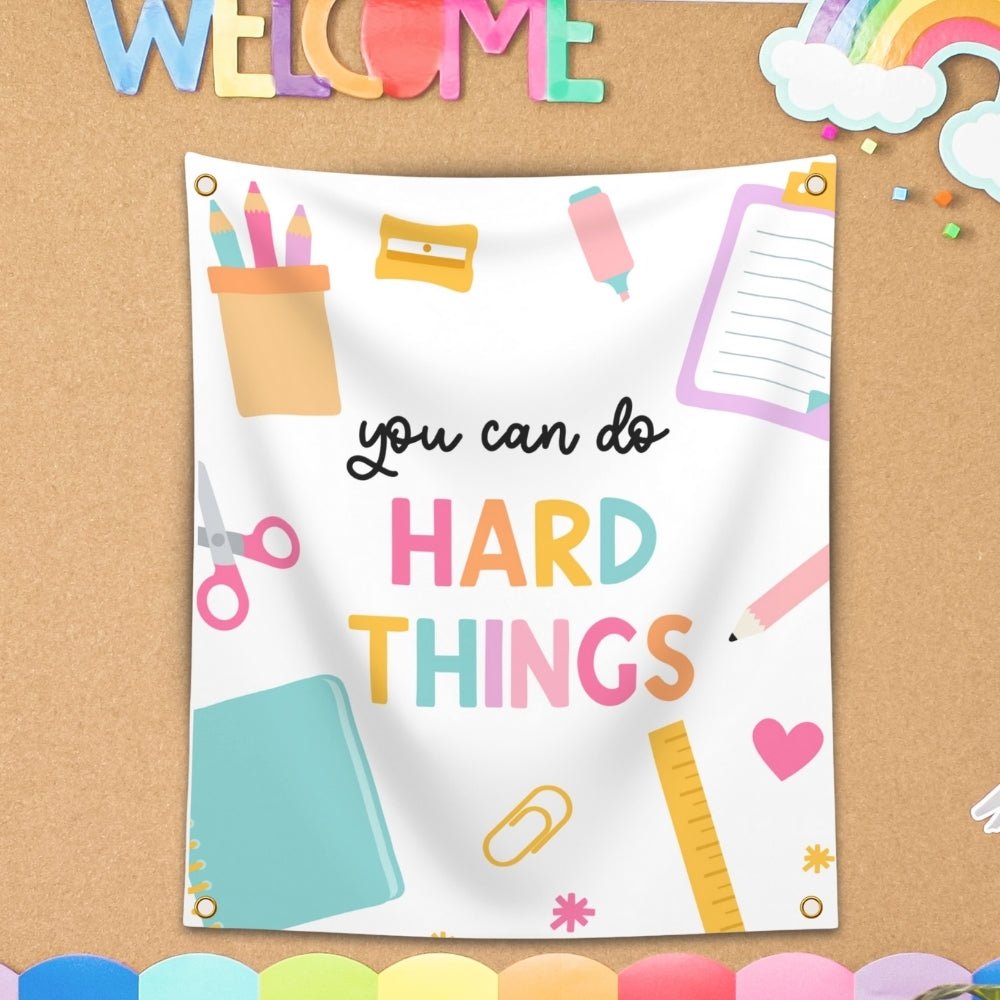 'You Can Do Hard Things' Hanging Tapestry - Teacher Care Crate -