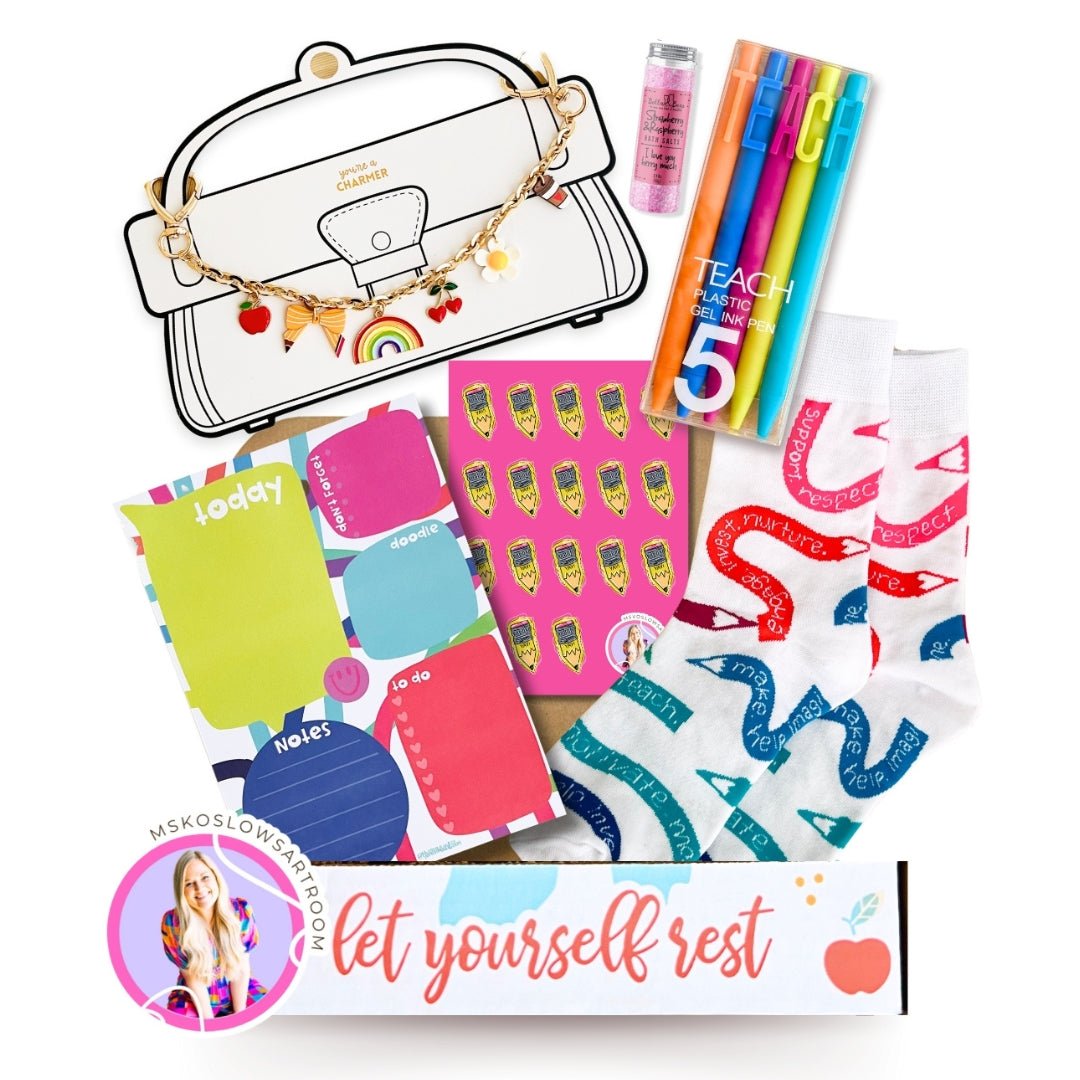 'Color The Year Bright' Care Crate Unboxing - Teacher Care Crate