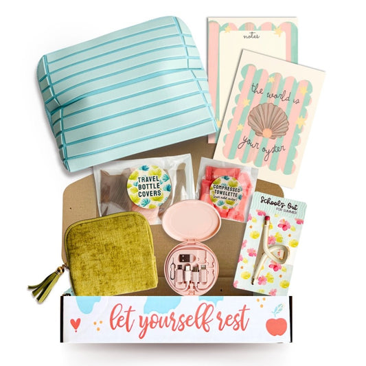 'Teacher Reset: The Getaway Edit' Care Crate Unboxing - Teacher Care Crate