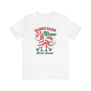 "Candy Cane Crew" Third Teacher T-shirt