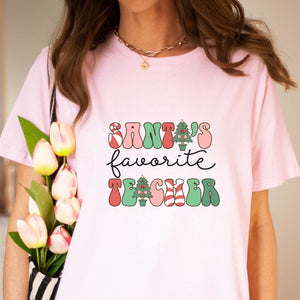 "Santa's Favorite Teacher" Teacher T-shirt