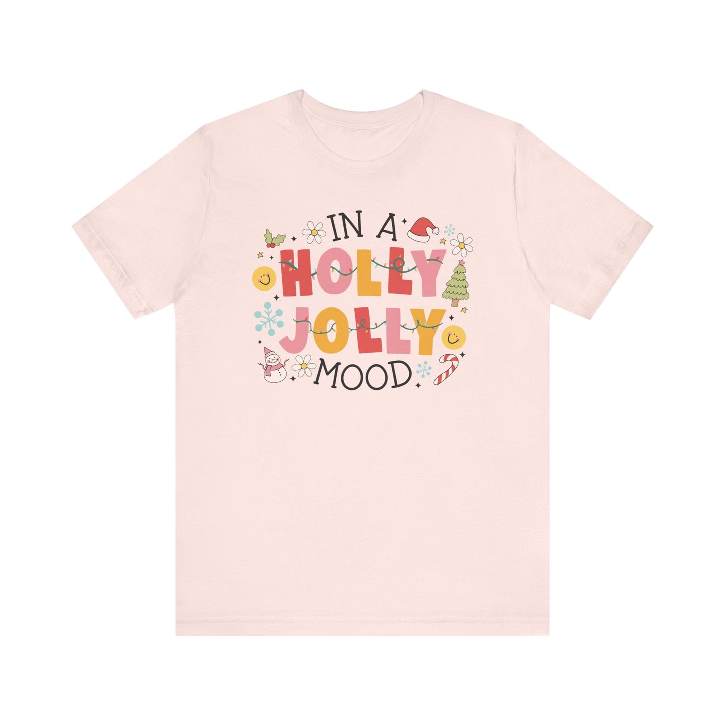 "In Holly Jolly Mood" Holiday Teacher T-shirt