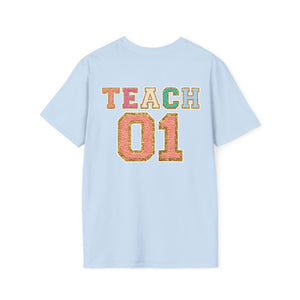 "Varsity Teach First Grade" Teacher T-shirt