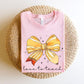 "Love to Teach" Pencil Bow Teacher T-shirt